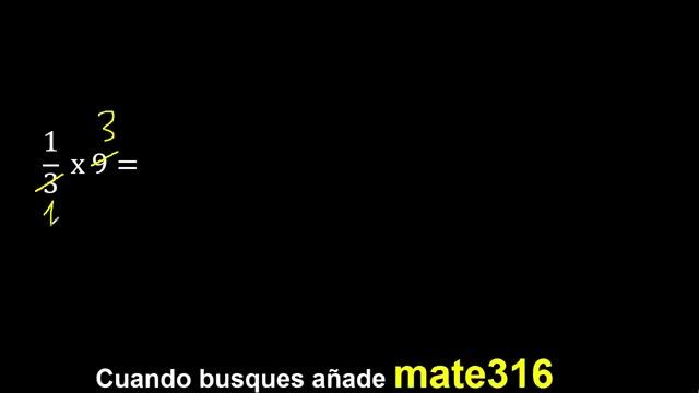 1/3 por 9 , como multiplicar una fraccion por un numero , multiplicacion смотреть онлайн