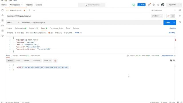 Postman development tests for admin user feature смотреть онлайн