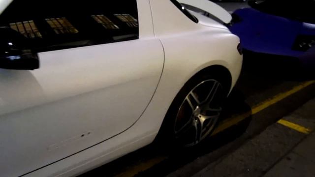 Mercedes Benz SLS AMG Matte White смотреть онлайн