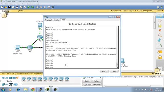 13.Видео уроки Cisco Packet Tracer. Курс молодого бойца. OSPF смотреть онлайн