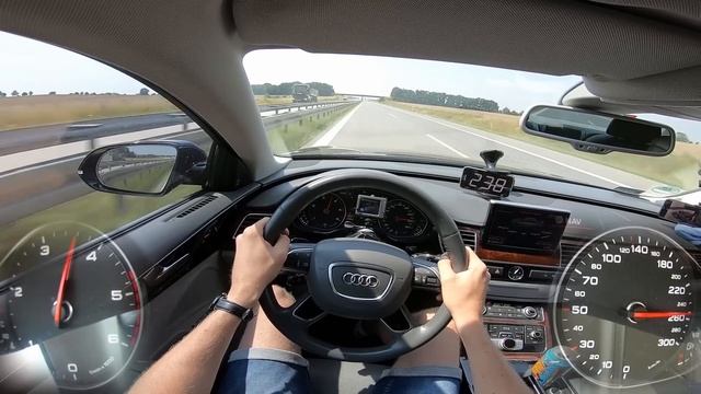 381 KM Audi A8 D4 4.2 TDI | Bardzo Szybkie TDI. Próba Autostradowa.
