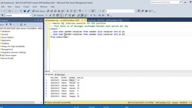 Horizontal Sorting in SQL | Amazon Interview Question for BIE position смотреть онлайн