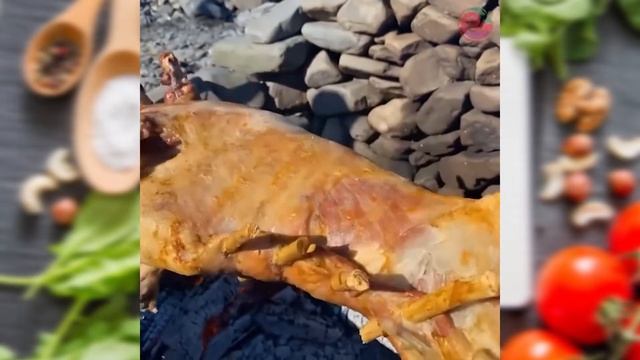 Жареный баранина целиком на вертеле смотреть онлайн