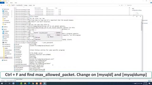 How to set max_allowed_packet in XAMPP смотреть онлайн