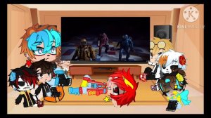 Fandom reacts to each other (project playtime, undertale,sans aus,Fnaf 9,chainsaw man,Chucky series