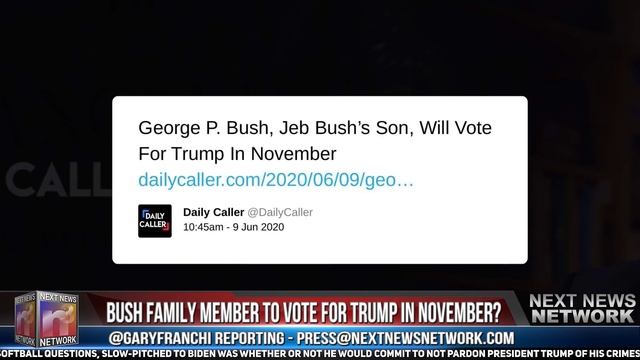 LOOK Which Member of the Bush Family Will Vote for Trump in November! смотреть онлайн