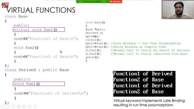 OVERLOADING | OVERRIDING | VIRTUAL FUNCTIONS | PURE VIRTUAL FUNCTIONS | ABSTRACT CLASS | INTERFACE смотреть онлайн