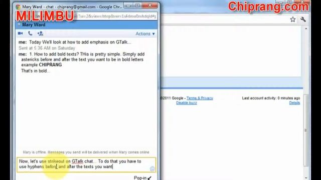 How to add emphasis (bold, Italics texts) in GTalk Chat смотреть онлайн