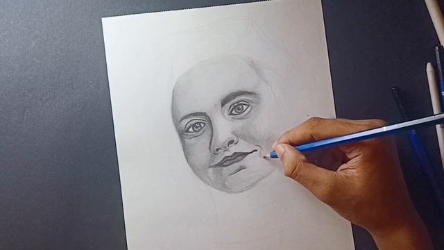 Drawing girl sketch with angel bear pencil смотреть онлайн