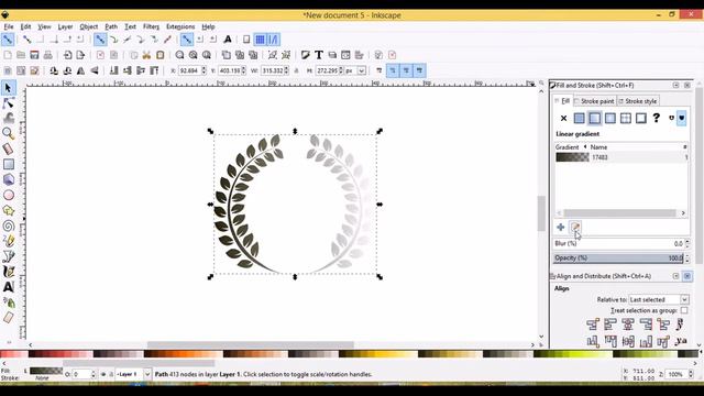 Inkscape Tutorial: Create a Laurel Leaf Award Graphic (Episode #32) @ Ardent Designs смотреть онлайн