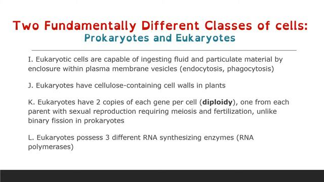 Cell Biology: Introduction To Cell & Molecular Biology