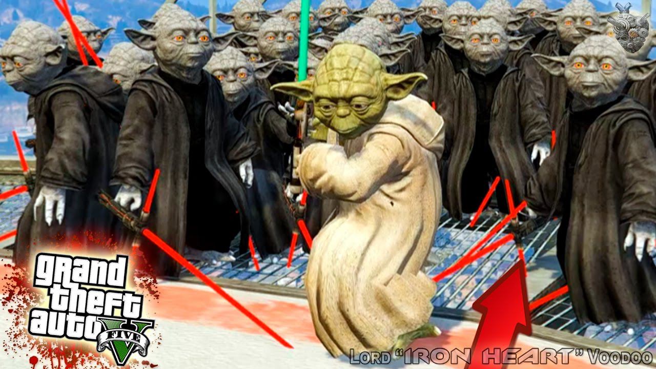 ГТА 5 МОДЫ! МАСТЕР ЙОДА ПРОТИВ СИТХОВ! ЗВЁЗДНЫЕ ВОЙНЫ В ГТА 5! ОБЗОР МОДОВ GTA V! GTA 5 MODS #211 смотреть онлайн