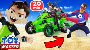 Бен 10 vs Доктор Энимо: кто победит? Видео про машинки для мальчиков в шоу Той Мастер