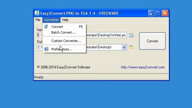 How To Use Easy2Convert PNG To TGA