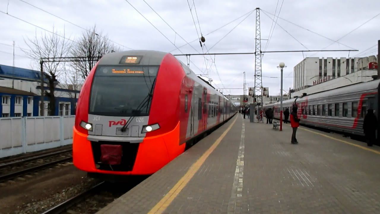 "Ласточка" ЭС1-026 (с ЭС1-001) Москва - Нижний Новгород смотреть онлайн