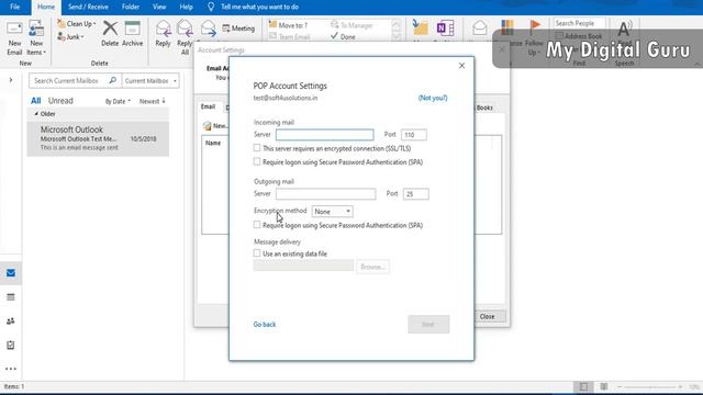Configure your Corporate Email using POP/IMAP in Outlook | Webmail Emails configuration in Outlook смотреть онлайн