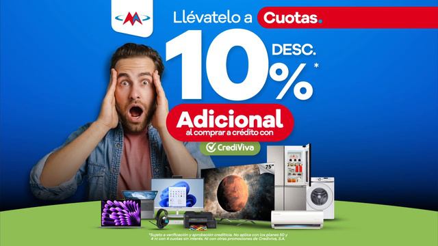10% adicional en tu compra a cuotas con Crediviva en Multimax Panamá. смотреть онлайн