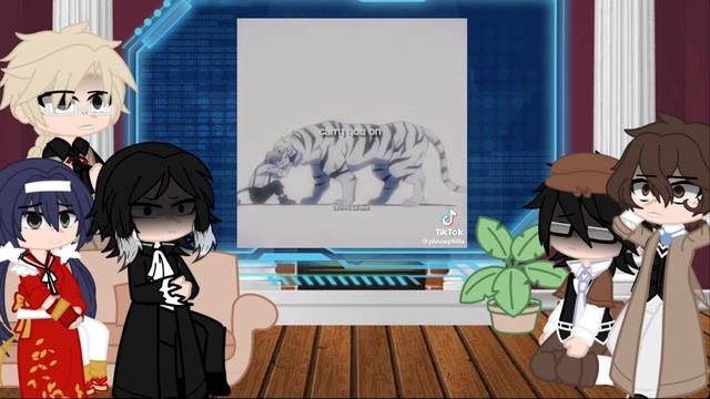 BSD reacts to Atsushi || Lazy || смотреть онлайн