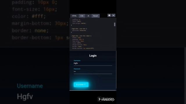 CSS Login page смотреть онлайн