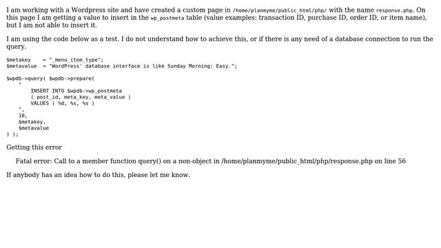 Wordpress: Insert data from custom created PHP page into wp_postmeta table (2 Solutions!!) смотреть онлайн