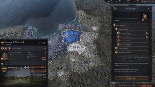 CRUSADER KINGS 3 [1.9 PIAST] - Ep.7 "Expansión Costera" Gameplay Español смотреть онлайн