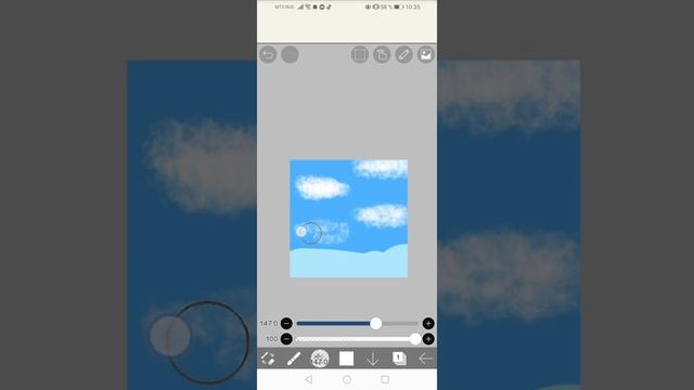 Как нарисовать небо и закат в idis Paint x смотреть онлайн