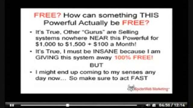Make Money Online Spider Web Marketing ...WAKE UP!!! смотреть онлайн