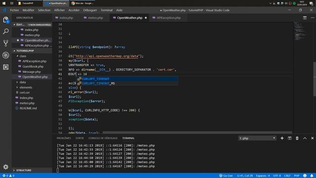 Apprendre le PHP : Chapitre 29, Les Exceptions смотреть онлайн