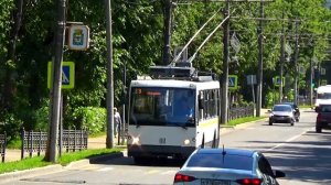 Видновский троллейбус в новом едином окрасе «Транспорт Подмосковья»