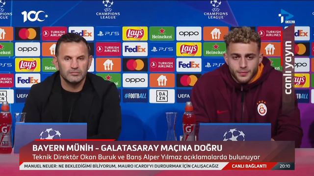 Okan Buruk Basın Toplantısı | Bayern Münih - Galatasaray | Şampiyonlar Ligi Maç Önü смотреть онлайн