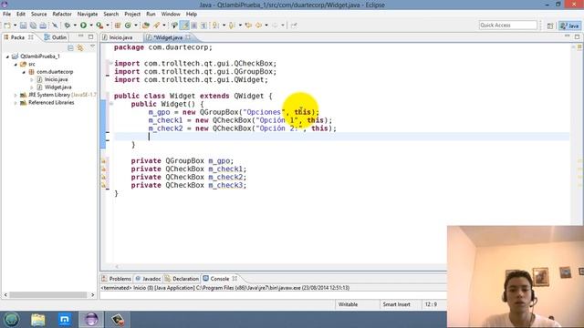 Tutorial QtJambi - QCheckBox смотреть онлайн