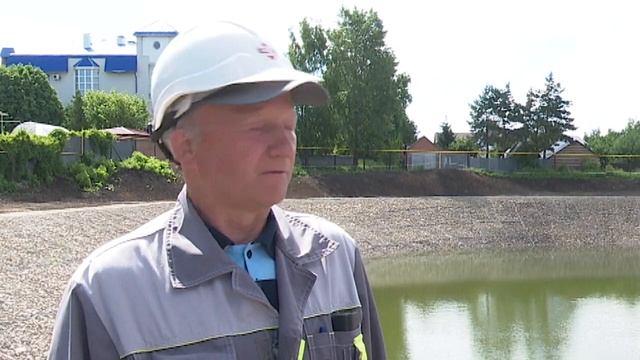 Завершились работы по очищению, углублению и укреплению берегов водоема по улице Шашина г. Нурлат