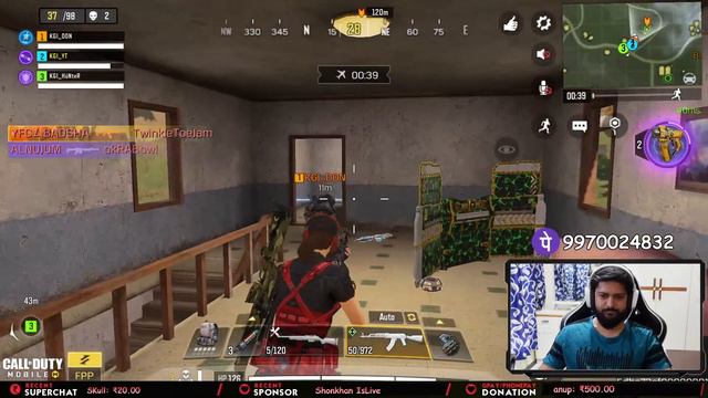 COD MOBILE GAMEPLAY LIVE INDIA // CALL OF DUTY MOBILE LIVE STREAM // CODM BATTLE ROYALE CUSTOM ROOM смотреть онлайн