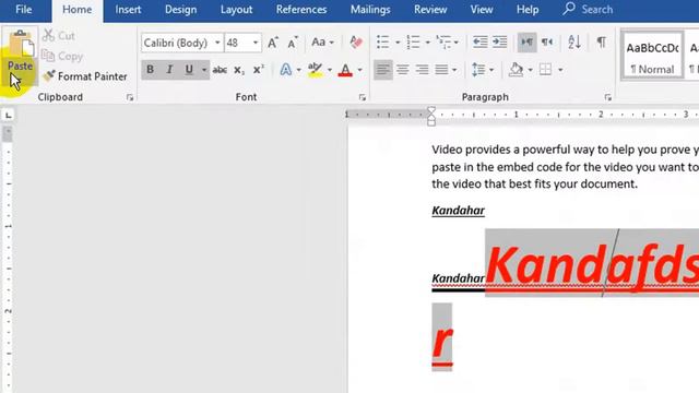 Clipboard Group (paste, paste special, paste hyperlink, paste link, cut, copy, format painter ) смотреть онлайн