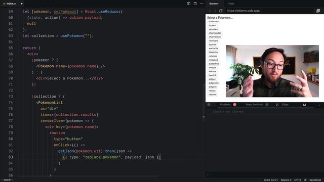 Dispatch Actions with useReducer смотреть онлайн