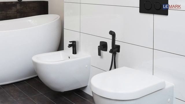 Гигиенический душ со смесителем Lemark Ursus LM7219BL Черный. смотреть онлайн