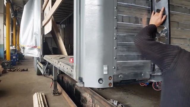 Ремонт полуприцепа (передняя стенка) часть 2 смотреть онлайн
