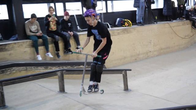 Егор Журавель новички - ЧЕМПИОНАТ Москвы по самокату 2023