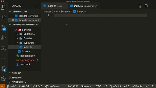 CRUD Tutorial - React, GraphQL, NodeJS, MySQL | EP 1 - Queries and Mutations смотреть онлайн