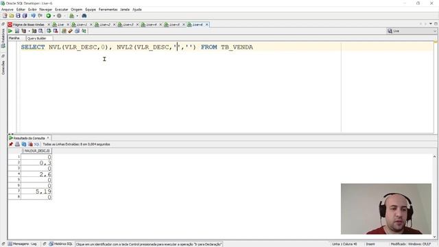 Funções no Oracle - NVL e NVL2 смотреть онлайн