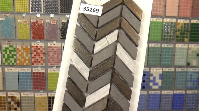 Мозаика елочкой из вулканического туфа и мрамора смотреть онлайн