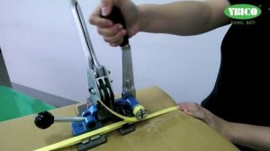 Натяжитель ленты и клещи, два в одном. Машинка для полипропиленовой ленты - использование