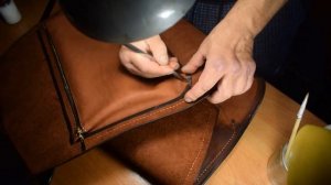 Как сшить Саквояж. 2ч. Эксклюзивные изделия из кожи.