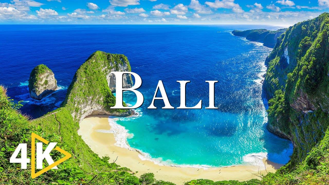 FLYING OVER BALI (4K UHD) - Relaxing Music Along With Beautiful Nature Videos - 4K Video Ultra HD смотреть онлайн