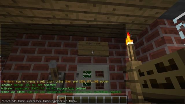 ReActions: How to create a wallclock (Minecraft, bukkit) смотреть онлайн