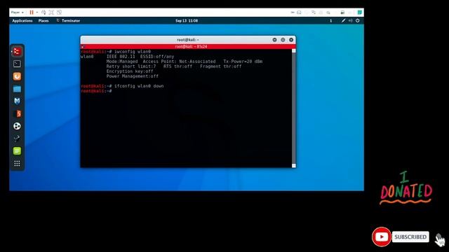 Como alterar seu adaptador Wifi do modo gerenciado para o modo monitor no Kali Linux смотреть онлайн
