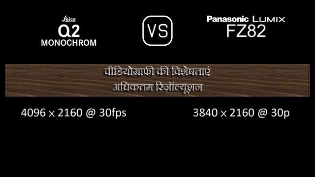 Leica Q2 Monochrom और Panasonic Lumix FZ82 की विशेषता तुलना смотреть онлайн
