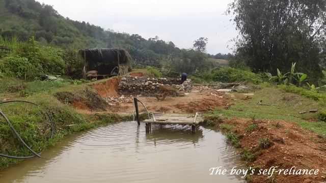 Orphan Boy - Building A House With Natural Stone - Independent Life In The Wild Forest. (ep.70)