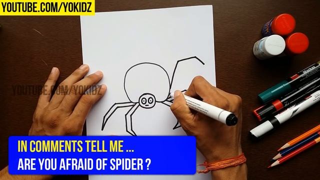How to draw CARTOON SPIDER смотреть онлайн