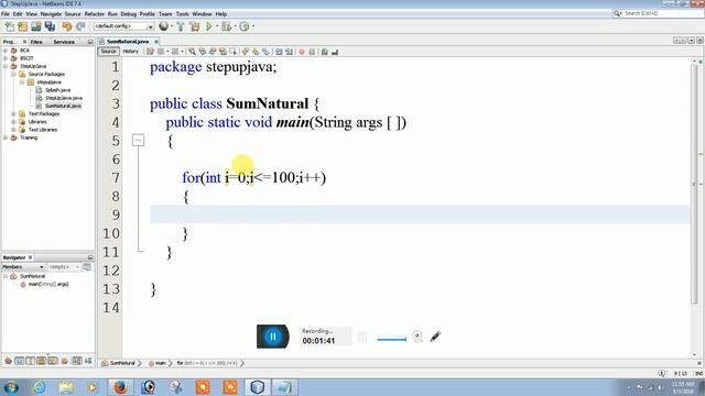 How to Calculate Sum of Natural Numbers in Java || StepUp Java || 2K18 смотреть онлайн